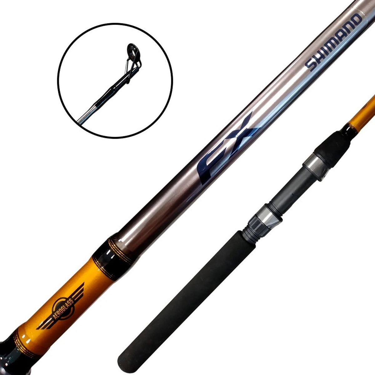 Vara de Pesca Shimano FX FXS56MC2 1,68m 6-14lbs Para Molinete 2 Partes