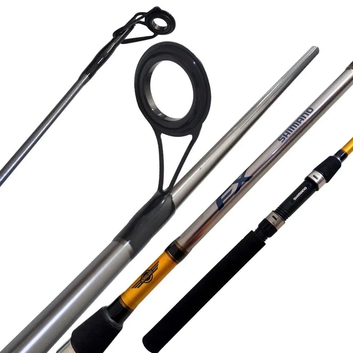 Vara de Pesca Shimano FX FXS60MC2 1,83m 6-14lbs Para Molinete 2 Partes